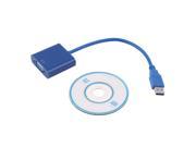 New USB 3.0 to VGA Graphic Converter Card Display Cable Adapter 1080P