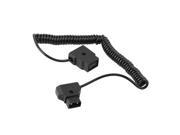 Coiled D TAP 2Pin Male to Female Extension Cable For Anton Battery DSLR Rig