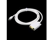 1.8M Mini Display Port DP to VGA Male Cable Adapter For Macbook Mac