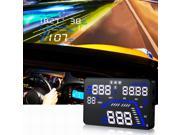 Q7 5.5 inch Car Head Up Display GPS Speed Warning System Fuel Consumption