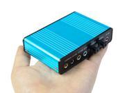 6 Channel 5.1 Audio External Optical Sound Card Adapter For PC Laptop Skype