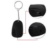 Portable Good Quality 1 4 inch CMOS WXGA HD Sensor HD Car keychain Style Micro camera Mini DV Black