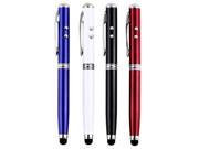 4in1 LED Laser Pointer Torch Touch Screen Stylus Ball Pen for iPhone4 4s red