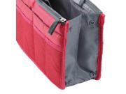 Bag in Bag Dual Insert Multi function Handbag Makeup Travel Organizer Bag