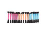 1pc Hot Cosmetic Powder Blush Foundation Brush Cosmetic Makeup Tool New Rose Red Black White Flat Top