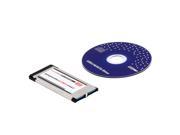 Express Card Expresscard to USB 3.0 2 Port Adapter for Notebook Laptop PC