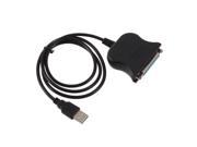 USB to 25 Pin DB25 Parallel Printer Cable Adapter Cord Converter New