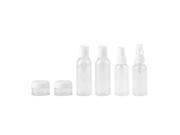 6pcs Make Up Spray Bottle Lotion Case Container Traveling Set Kits with Pouch