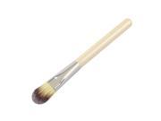 Hot Professional Pearl White Wooden Handle Foundation Brush Make Up Brush