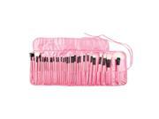 Pink Pro 32Pcs Superior Soft Cosmetic Makeup Brush Set Kit Pouch Bag
