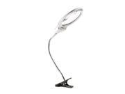 LED illuminated Clip on Desk Metal Hose Magnifier Magnifying Glass Loupe