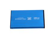 Blue USB 3.0 HDD Hard Drive External Enclosure 2.5 Inch SATA HDD Case Box