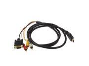 HDMI to VGA 3 RCA Adapter Cable