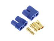 1pairs Male Female EC3 Style Connector w 2pairs 3.5mm Gold Bullet Plug