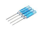 4PCS Hex Screw Driver Tool Kit For RC Helicopter Plane Transmitter Car Blue