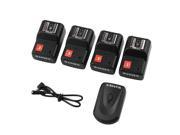 PT 04 GY 4 Channels Wireless Radio Flash Trigger SET with 4 Receivers