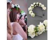 Flower Garland Floral Bridal Headband Hairband Wedding Prom Hair Accessories