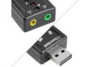 Mini USB 2.0 3D Virtual 12Mbps External 7.1 Channel Audio Sound Card Adapter