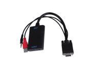 VGA To HDMI Output 1080P HD Audio TV AV HDTV PC Video Cable Converter Adapter
