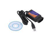 USB Cable OBD2 ELM327 Car Diagnostics Scanner Software Support 64 bit system