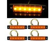 1PCS 6 LED Car Truck Trailer Side Marker Indicators Lights Lamp 12V