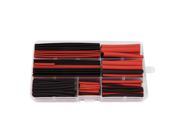 150pcs Heat Shrink Wire Tubing Electrical Connection Cable Sleeve Red Black