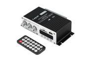 12V Car MP3 Hi Fi Stereo Audio Amplifier with USB Port DVD FM Remote