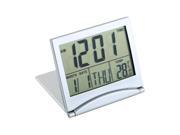 New Desk Digital LCD Thermometer Calendar Alarm Clock flexible cover
