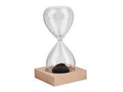 Hand blown Glass Sand Magnet Magnetic Hourglass Timer Clock Gift Home Decor