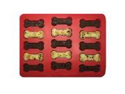 15 cavity Dog Bone Cake Biscuit Mold Mould Soap Mold Silicone Flexible Tool