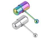 1pc Cool Vibrating Barbell Tongue Piercing Stainless Steel Body Jewelry