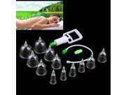 Chinese Great Medical Body Healthy Care 12Cups Kit Cupping Therapy Cups