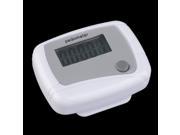Portable Mini Digital LCD Running Step Pedometer Walking Distance Counter White