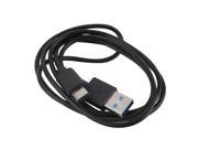 Black 1M High Speed USB 3.1 Type C Male to USB 2.0 Male Data Charging Cable