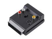 BEAU Switchable Scart Male to Scart Female S Video 3 RCA Audio Adapter Convertor