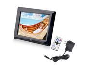 BEAU 8 High TFT LCD HD Digital Photo Movies Frame Alarm Clock MP3 MP4 Player