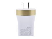 High Quality USB Power Adapter AC Home Wall Charger Golden US Plug