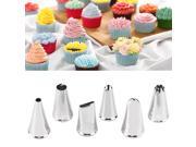 NEW 6pcs Icing Piping Nozzles Pastry Tip Fondant Cake Decorating Tool Set