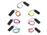 1M Colorful Flexible EL Wire Tube Rope Neon Light Glow Controller Party Decor