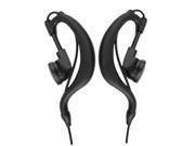 2 Pin Mic Headset Earpiece Earphone Curly Cable for Kenwood Radio Black