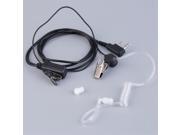 K Type Plug 2 Pin Covert Acoustic Air Tube Earpiece Headset Clip for Baofeng