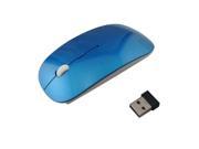 Wireless Optical Mouse 2.4GHz Quality Mice USB 2.0 for PC Laptop blue