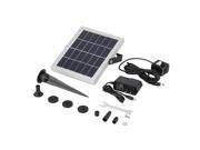 Solar Panel Submersible Water Pump Storage Battery Backup w Timer for Pool