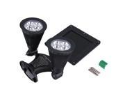 Double Lamp Heads Mobile 360° Rotate LED Solar Spot Light Outdoor Security
