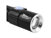 2000LM Q5 LED Tactical Rechargeable USB Flashlight Torch Zoom Adjustable