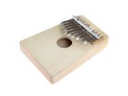 10 Keys Kalimba Mbira Likembe Sanza Thumb Piano Pine Light Yellow Instrument