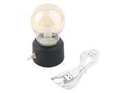 Metal Lever Switch Bulb Lamp Rechargeable Battery Night Light USB LED Lamp