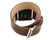 Double Circle Leather Wrist Band Strap For Fitbit Blaze Tracker Smart Watch