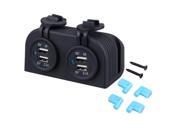 New Dual Car Cigarette Lighter Power Plug Socket Charger Adapter With 4 USB