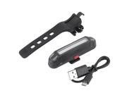 USB Rechargeable COB LED Bicycle Bike Front Rear Tail Light Warning Lamp